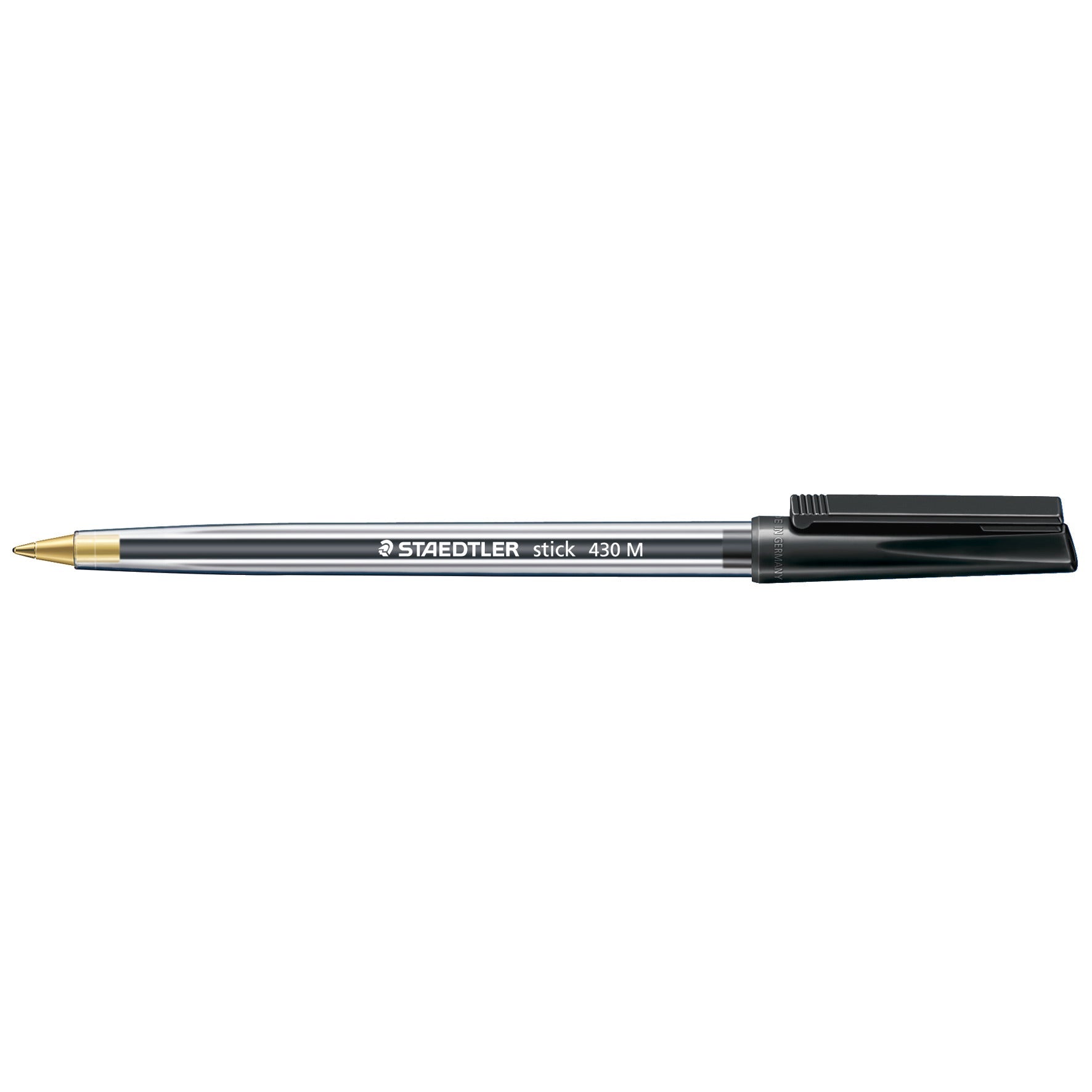 Pen Ballpoint Stick 430 Black Pk50