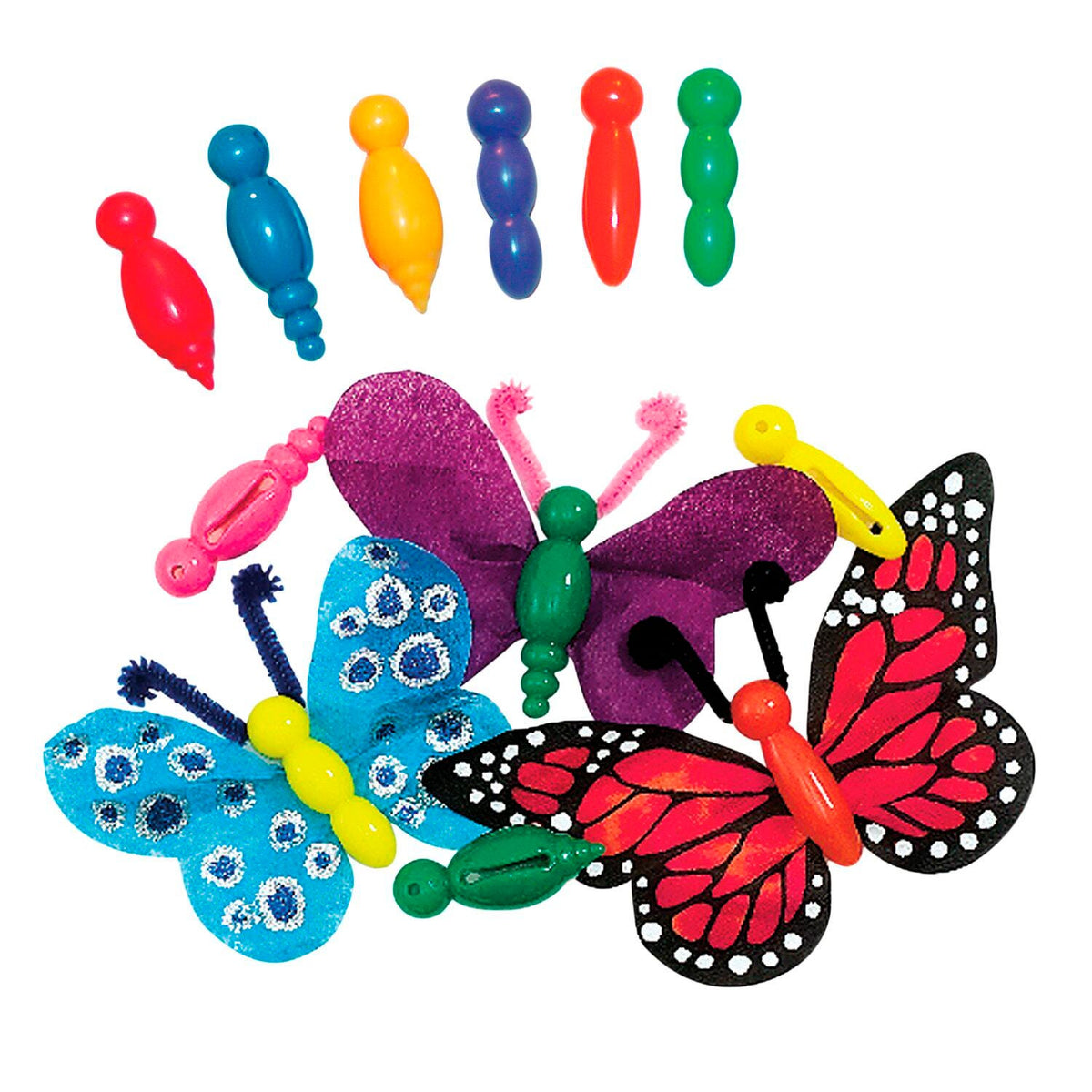 BEADS BUG BODIES ASSORTED COLORS SET OF 75
