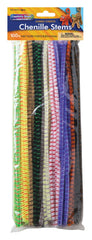 CHENILLE STEMS 12 INCH JUMBO STRIPED STEMS SET OF 100