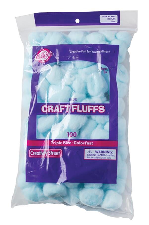 CRAFT FLUFFS BLUE PACK OF 100