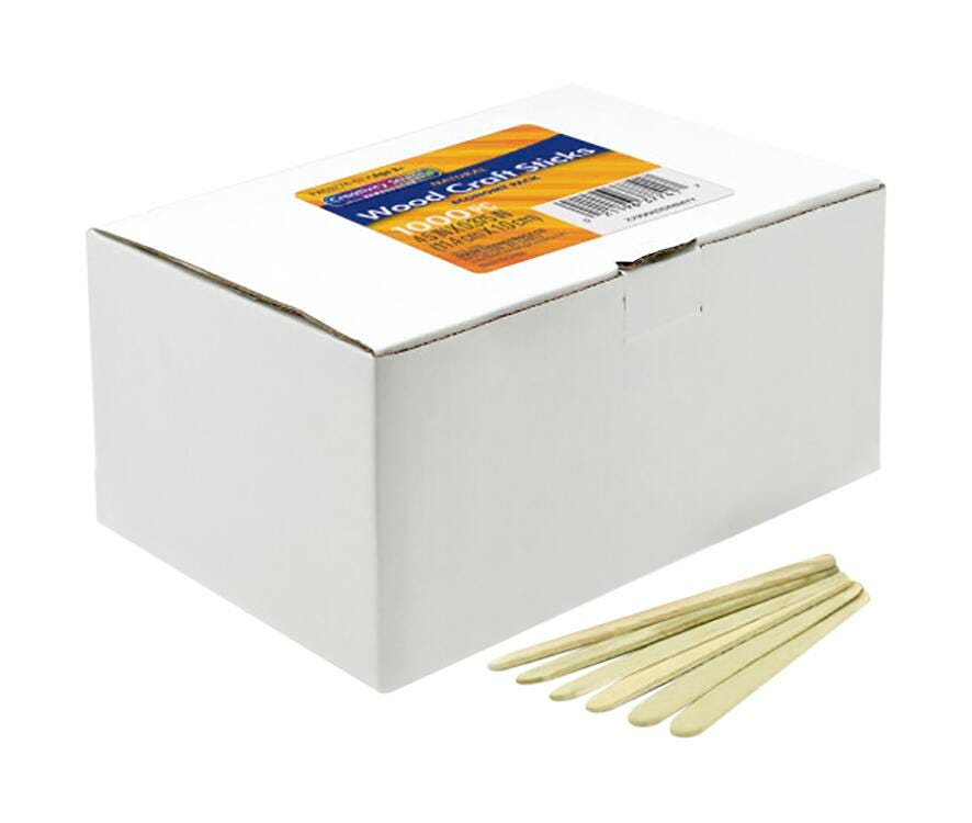 CRAFT STICKS NATURAL ECONOMY PACK OF 1000
