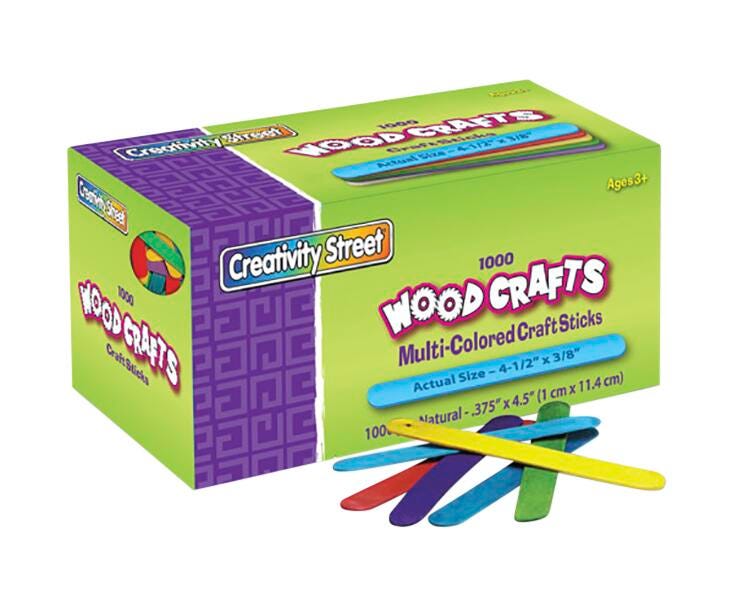 CRAFT STICKS BRIGHT HUES PACK OF 1000