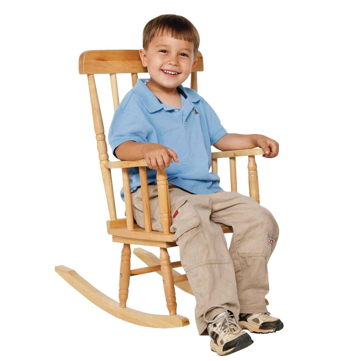 CHAIR CHILDS ROCKER SOLID HARDWOOD 16-1/2 W X 23-1/2 D X 28-1/2 INCHES - 10 IN H SEAT