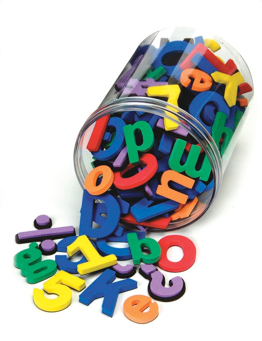 MAGNET ALPHABET + NUMBERS FOAM ST/110
