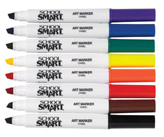 MARKERS ART SCHOOL SMART CHISEL ASST COLORS SET OF 8