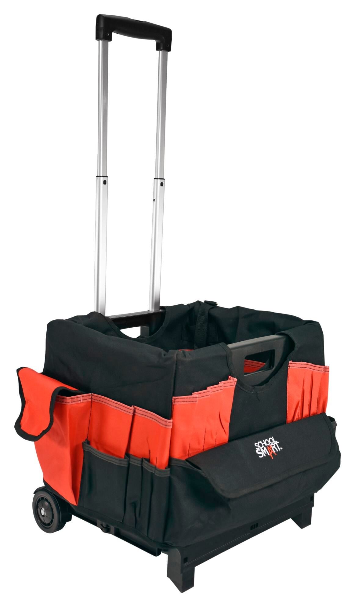 FOLDING STORAGE CART MED W/CADDY - SCHOOL SMART