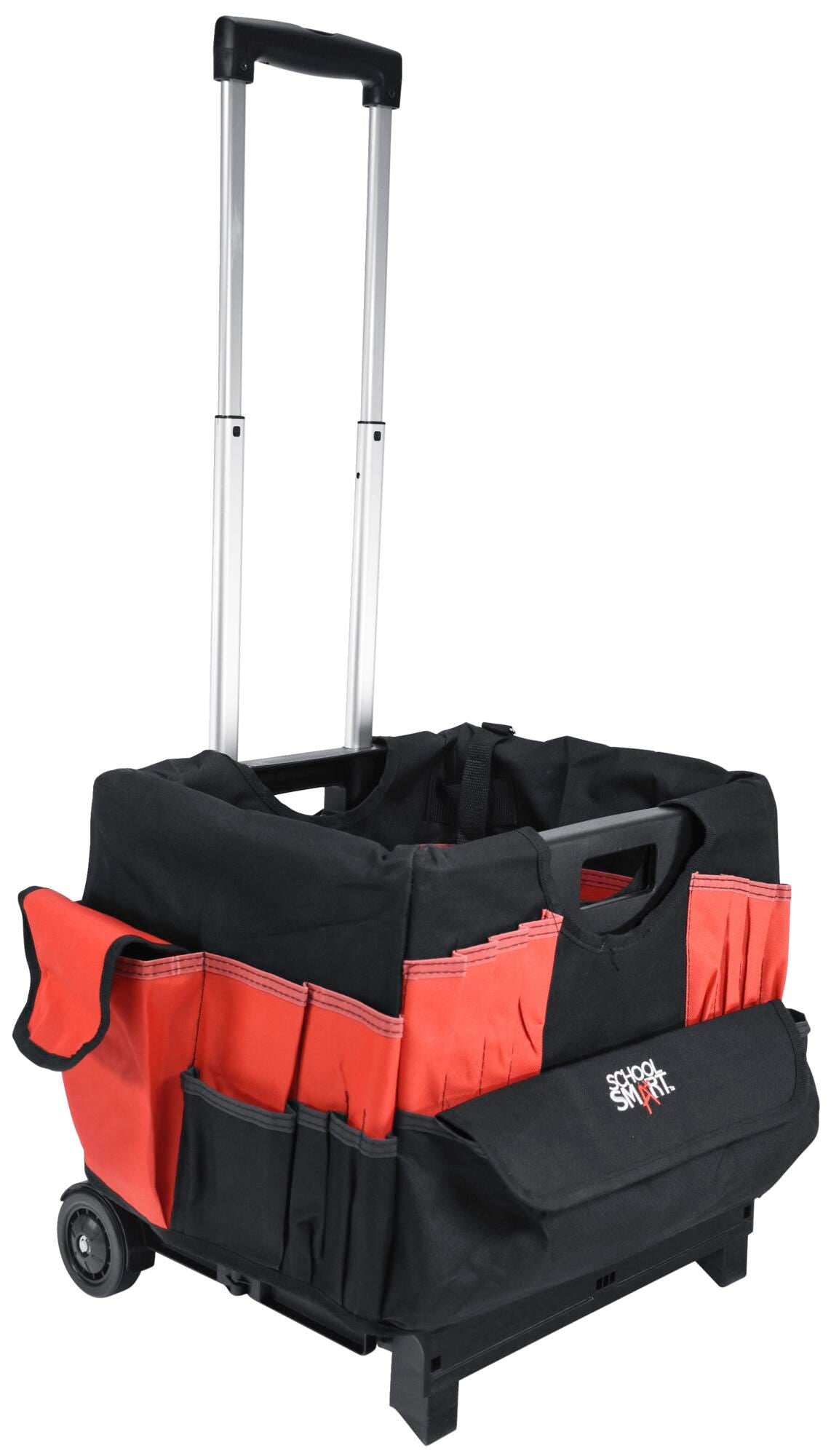 FOLDING STORAGE CART LG W/CADDY - SCHOOL SMART