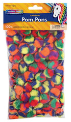 POM PONS RAINBOW 1 INCH PACK OF 100