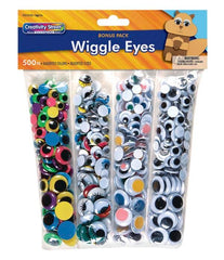 WIGGLE EYES ROUND VARIETY PACK SET OF 500