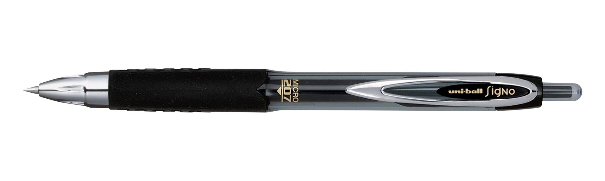 PEN GEL UNI-BALL 207 BLACK MICRO