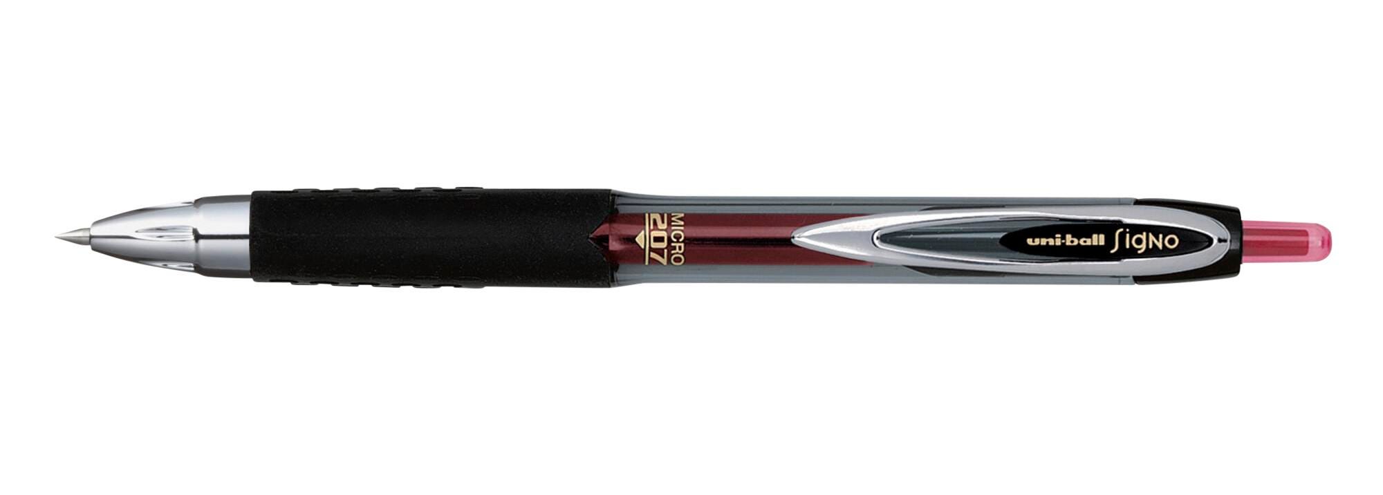 PEN GEL UNI-BALL 207 RED MICRO