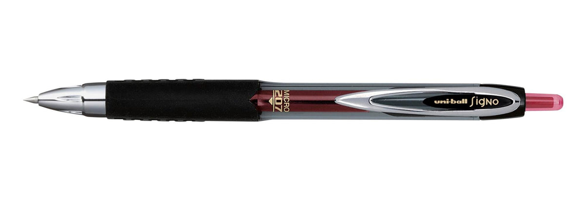 PEN GEL UNI-BALL 207 RED MICRO