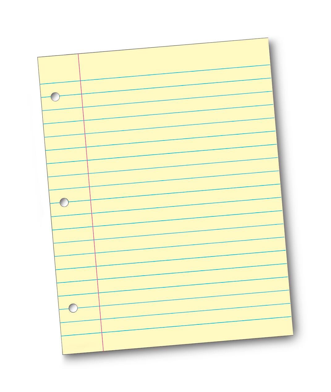 PAPER FILLER 8.5X11 YELLOW 3/8 RULE PACK OF 100