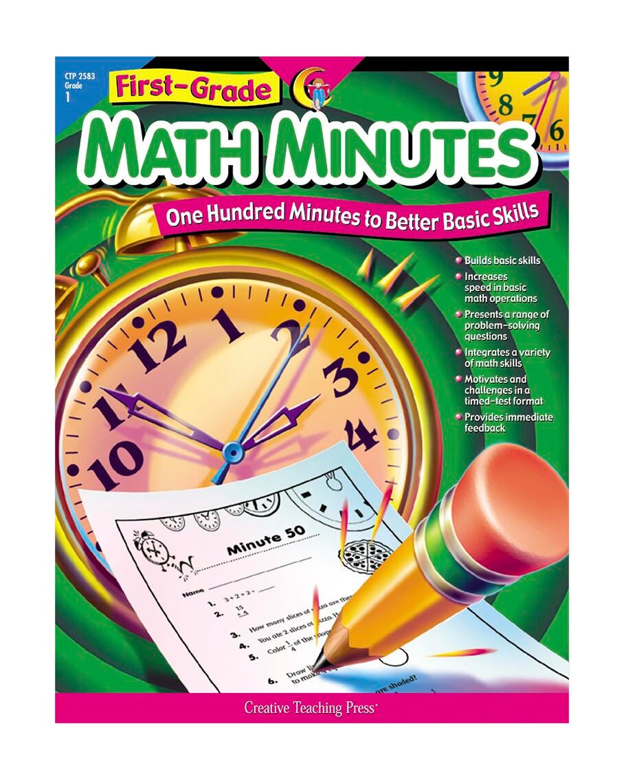 WORKBOOK MATH MINUTES GRADE 1 112 PAGES