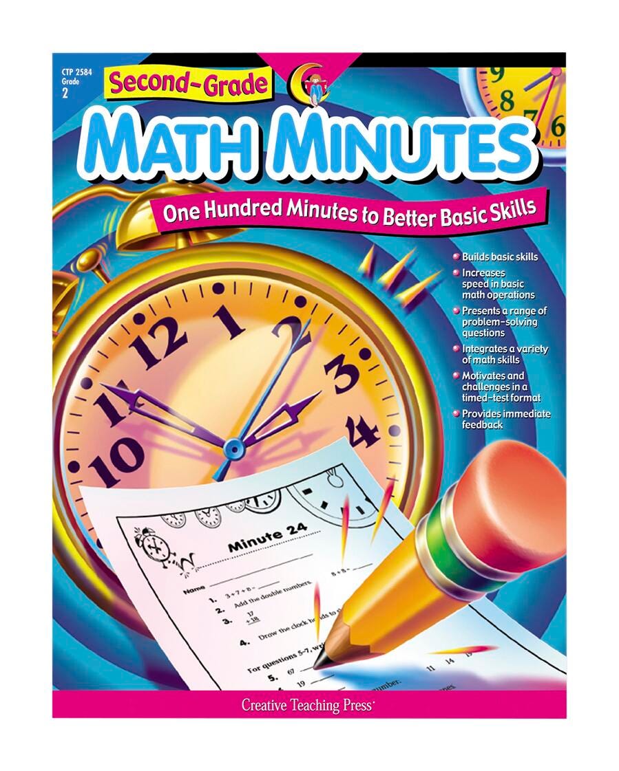 WORKBOOK MATH MINUTES GRADE 2 112 PAGES