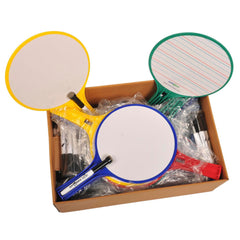 DRY ERASE ROUND 7 X 7 TWO SIDED PACK OF 12