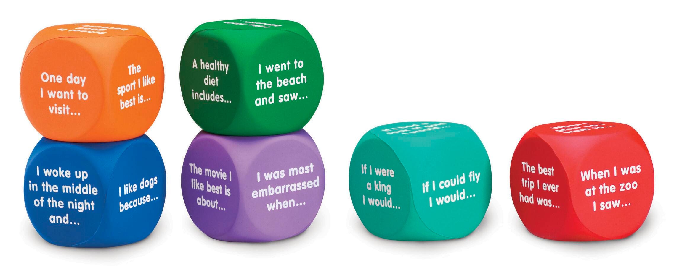 CUBES WRITING PROMPTS SET OF 6
