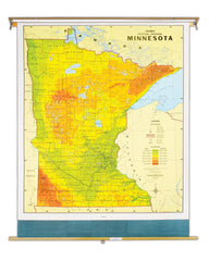 MAP MINNESOTA 51X68 ON ROLLER
