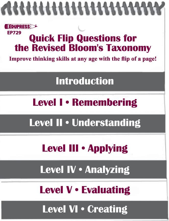 FLIPCHART QUICK FLIP QUESTIONS FOR REVISED BLOOMS TAXONOMY