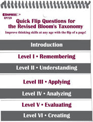 FLIPCHART QUICK FLIP QUESTIONS FOR REVISED BLOOMS TAXONOMY