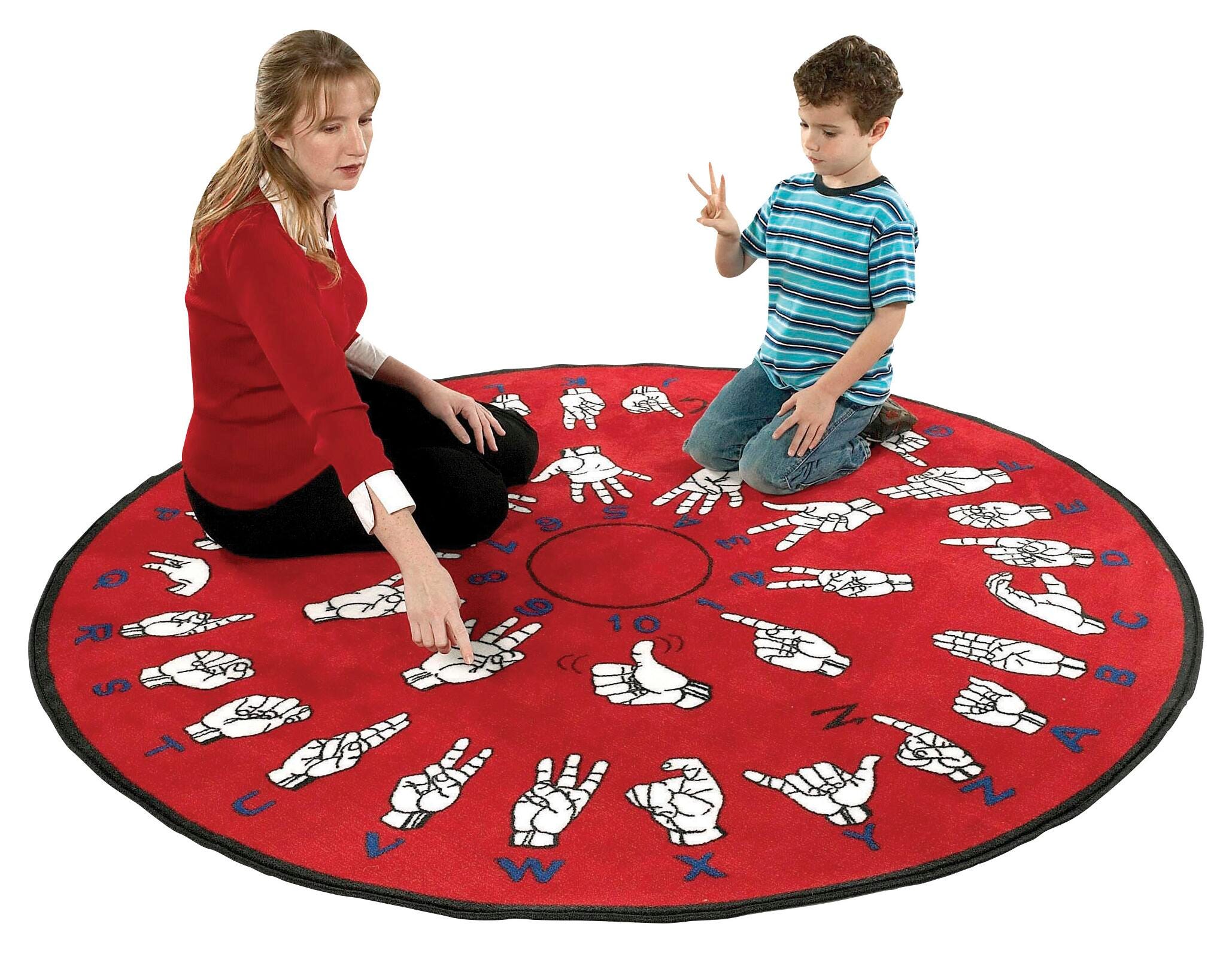 FLAGSHIP CARPETS HANDS THAT TEACH - 6 FT ROUND