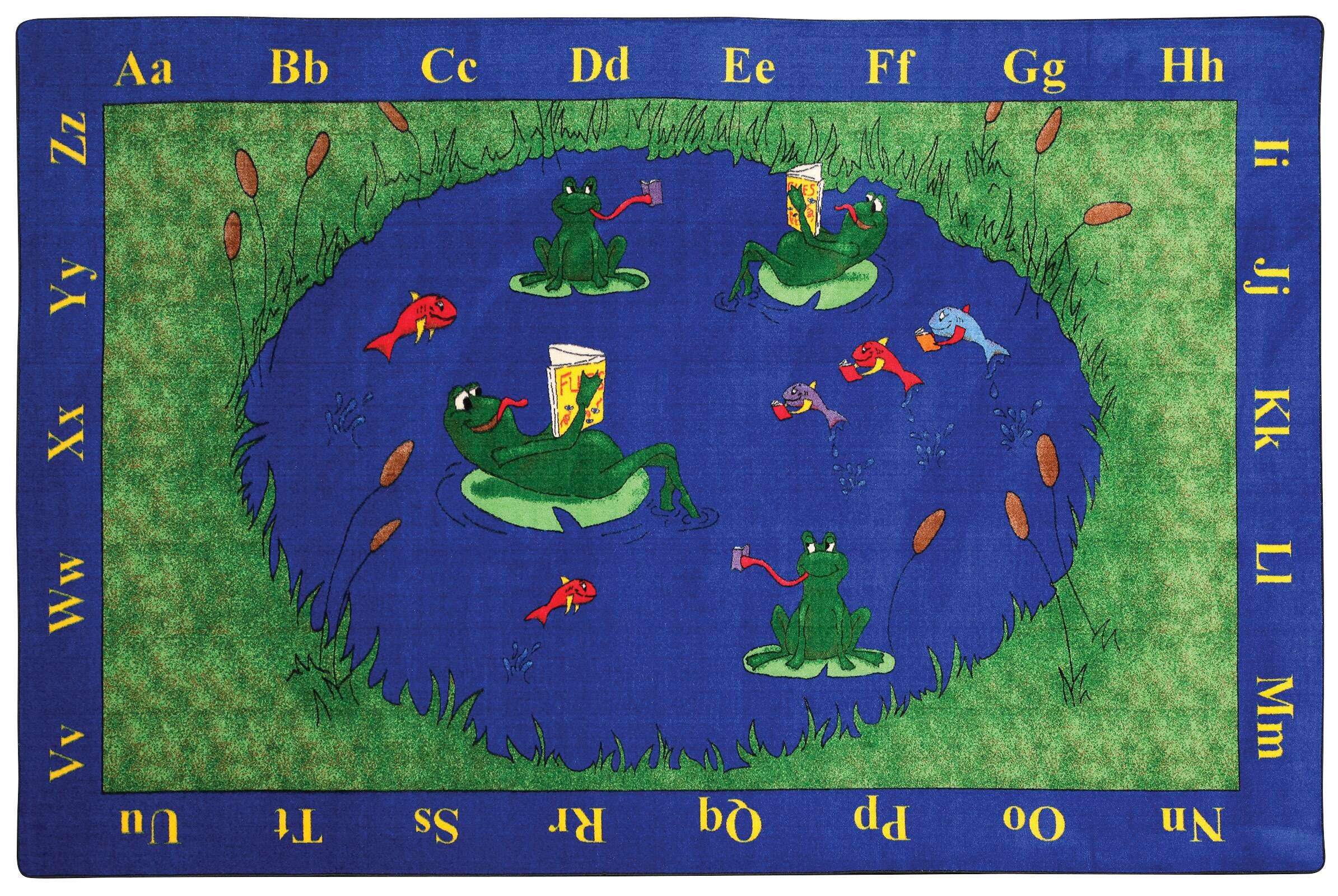 FLAGSHIP CARPETS - FROGS - 6 FT X 9 FT RECTANGLE