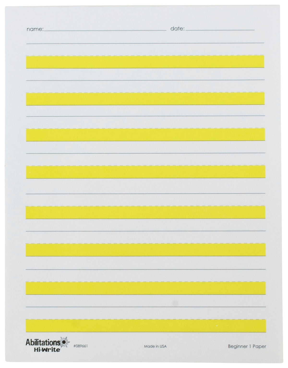 ABILITATIONS PAPER HI-WRITE BEGINNER 1 PACK OF 100