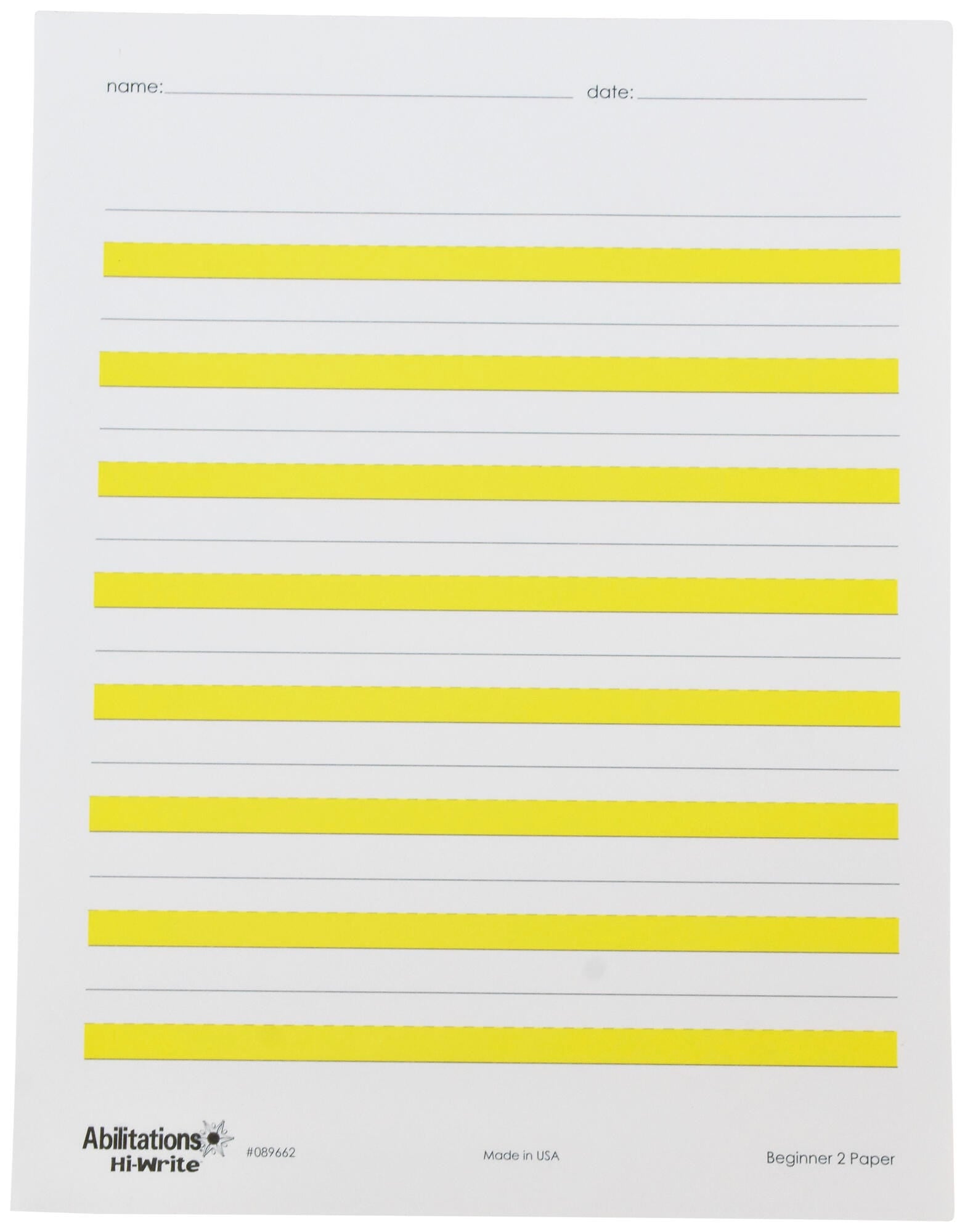 ABILITATIONS PAPER HI-WRITE BEGINNER 2 PACK OF 100