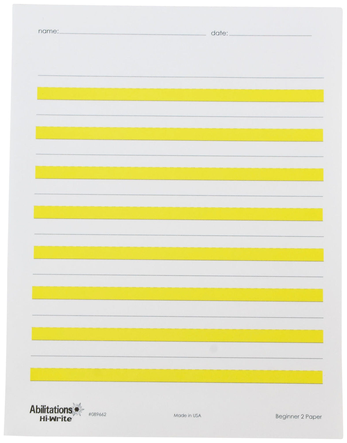 ABILITATIONS PAPER HI-WRITE BEGINNER 2 PACK OF 100