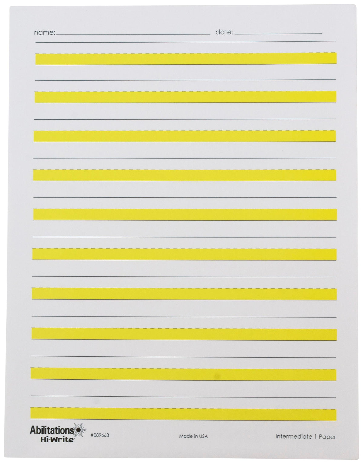 ABILITATIONS PAPER HI-WRITE INTERMEDIATE 1 PACK OF 100