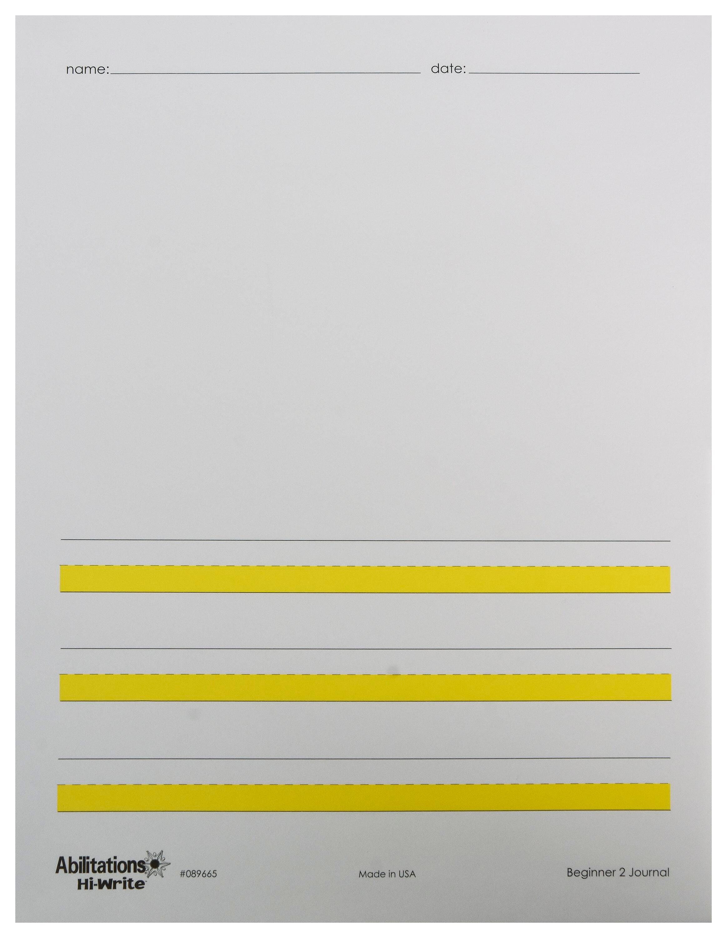 ABILITATIONS PAPER JOURNAL HI-WRITE BEGINNER 2 PACK OF 100