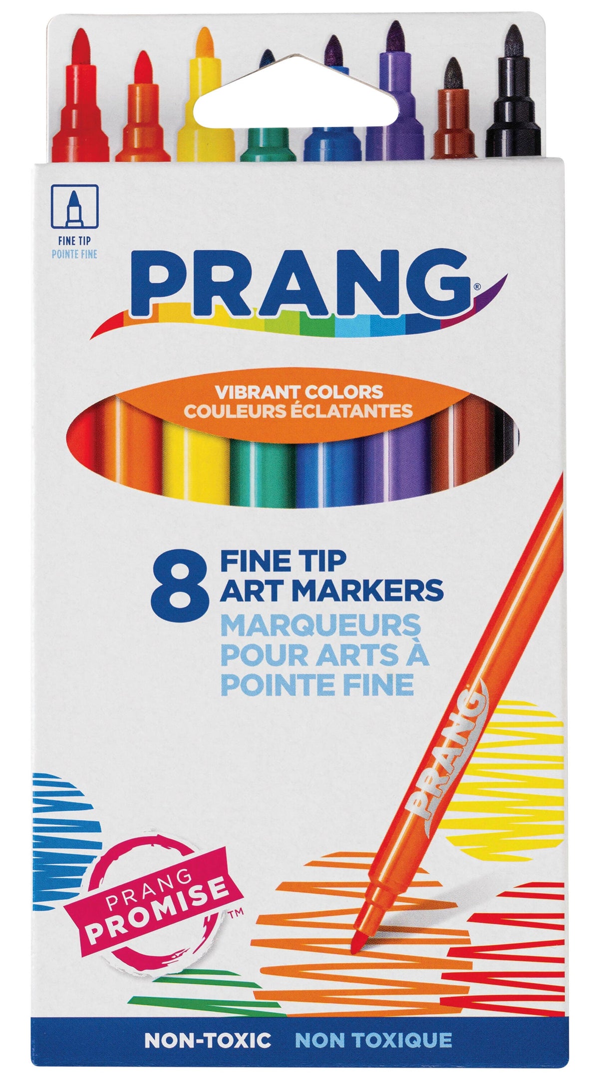 MARKERS ART PRANG FINE TIP ASST COLORS SET OF 8