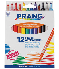 MARKERS ART PRANG FINE TIP ASST COLORS SET OF 12