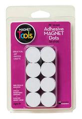 MAGNETIC DOTS W/ADHESIVE PACK OF 100