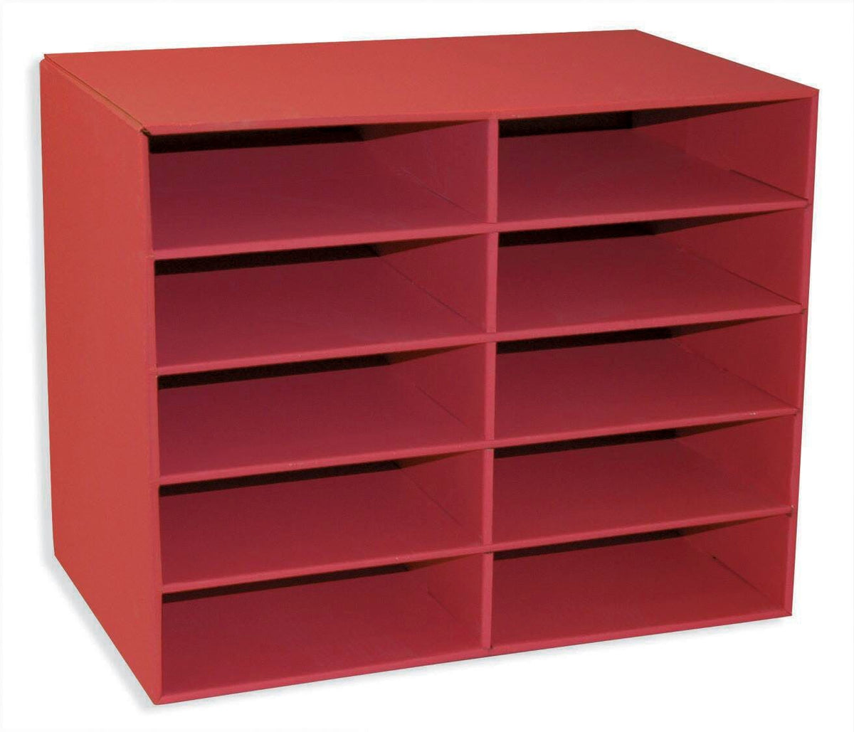SHELF ORGANIZER 10 SHELF CLASSROOM KEEPERS RED