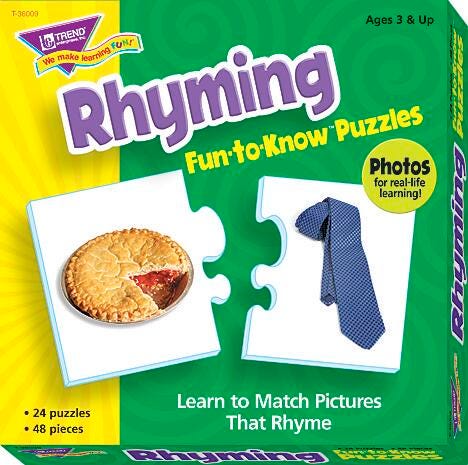 PUZZLE FUN TO KNOW RHYMING - SET OF 24
