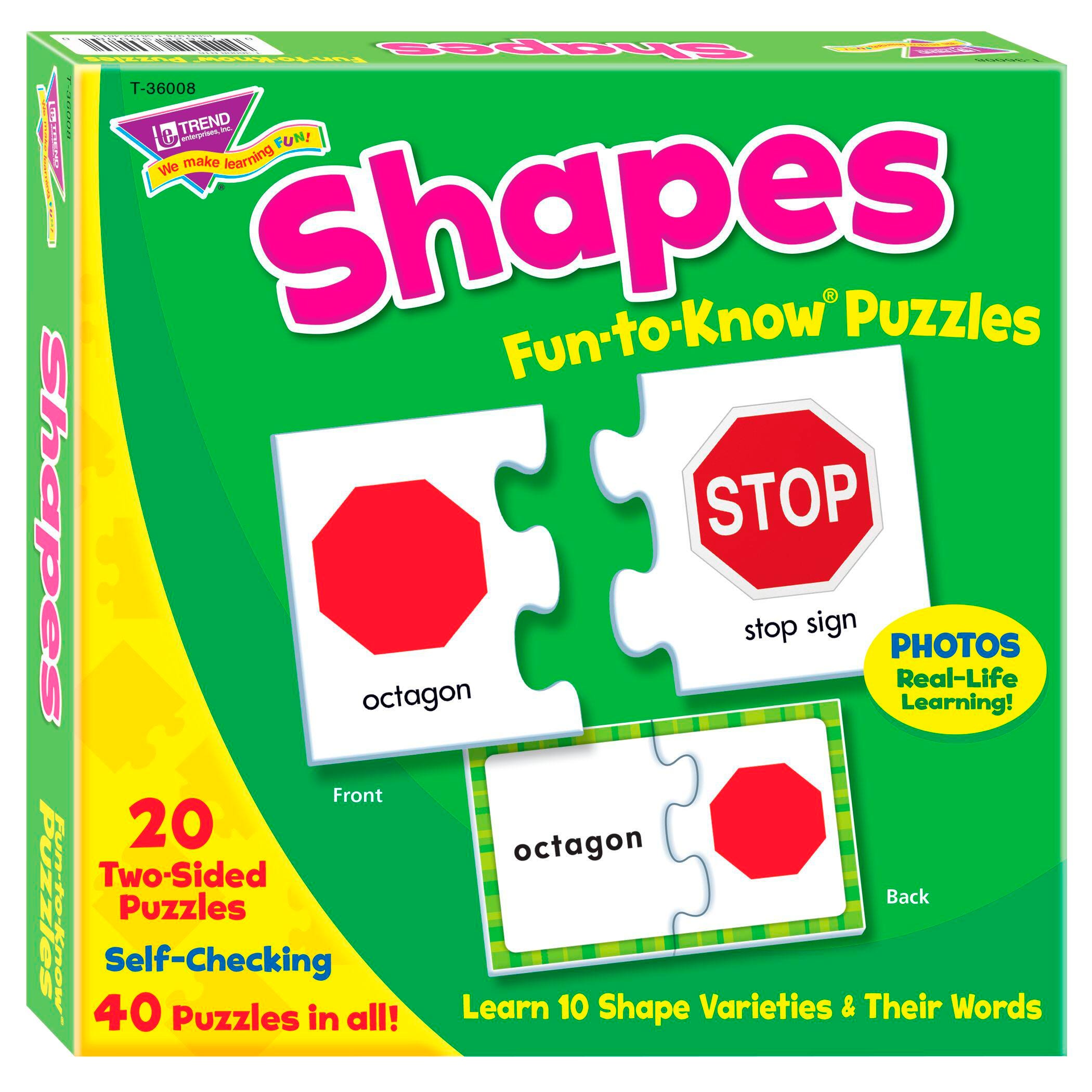 FUN-TO- KNOW PUZZLES SHAPES