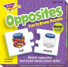 PUZZLE FUN TO KNOW OPPOSITES - SET OF 24