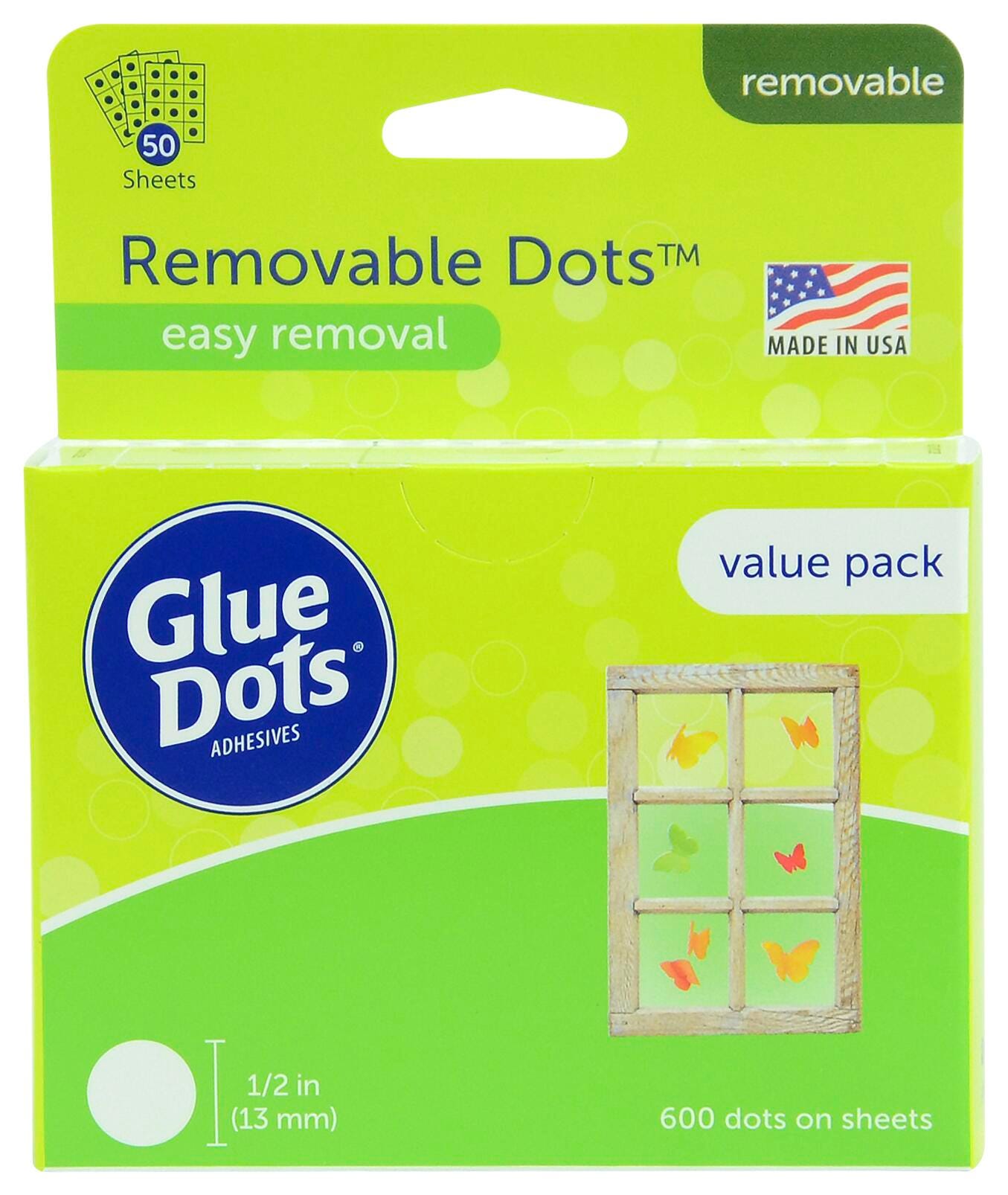 GLUE DOTS REMOVABLE SCHOOL PACK OF 600