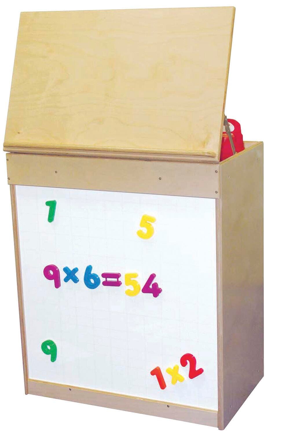 STORAGE BIG BOOK DISPLAY 28HX24WX15D W/MAGNETIC MARKERBOARD