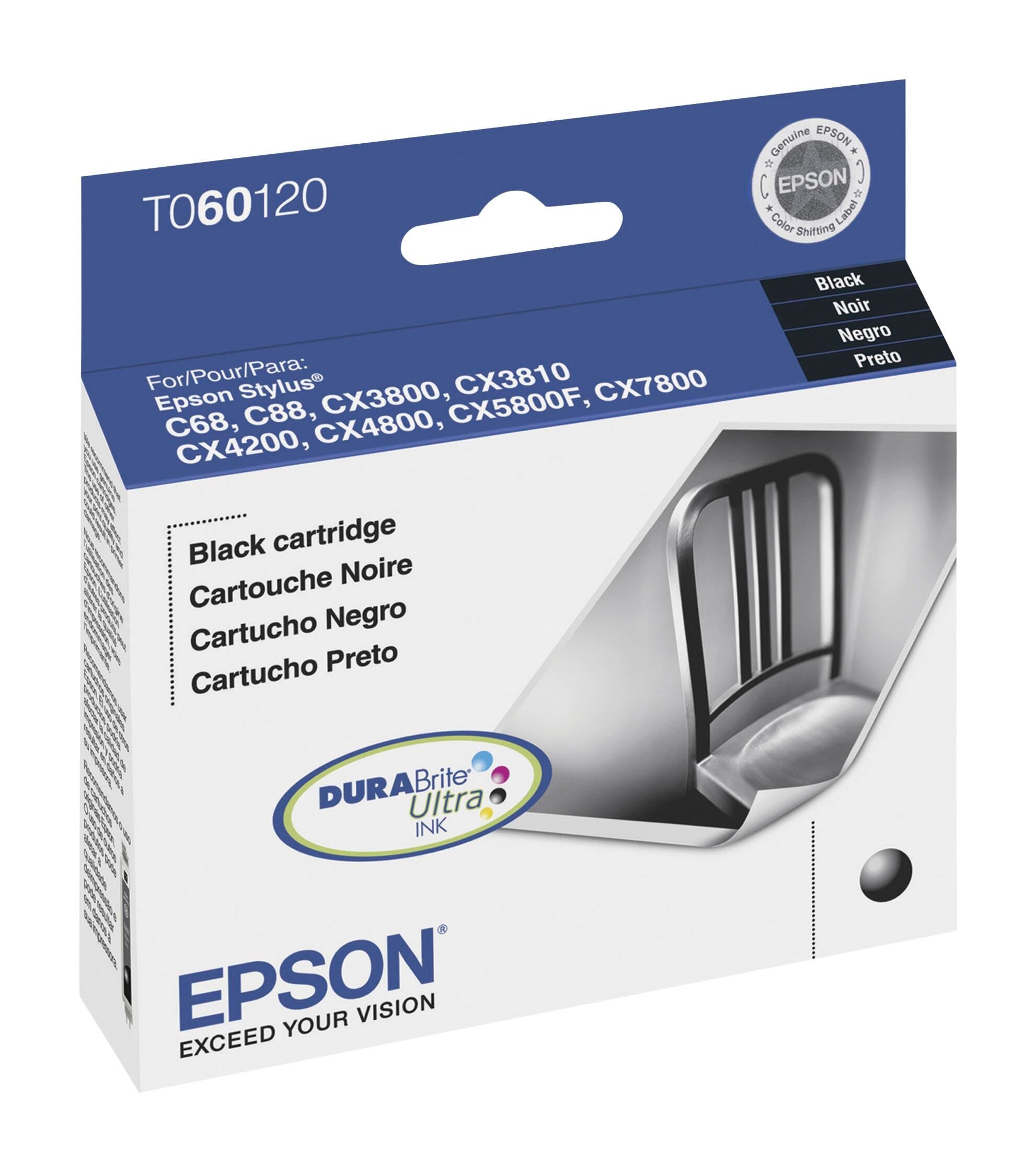 INK TONER CARTRIDGE EPSON DURABRITE EPST060120S BLACK