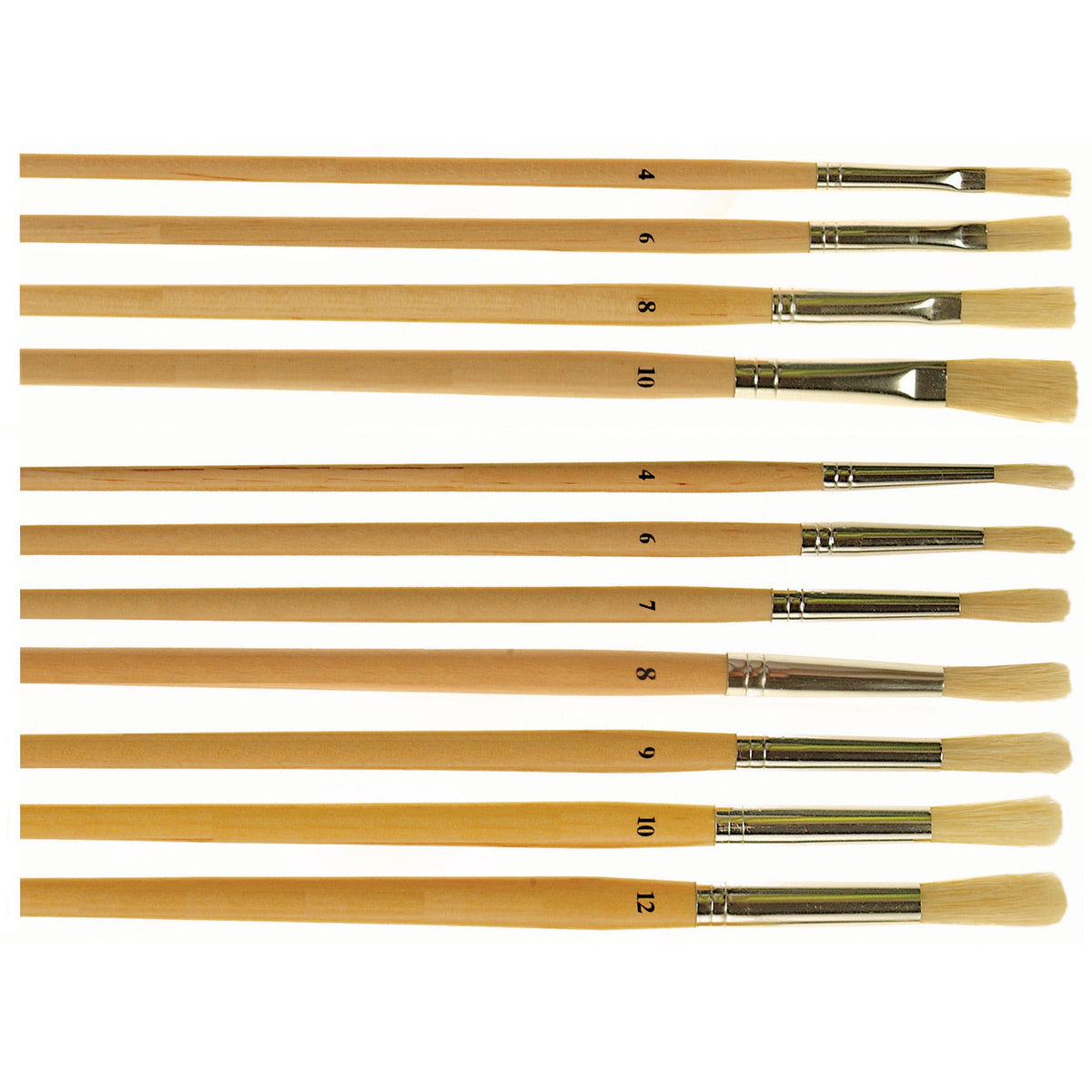 Art Brush Hog No 9 Round Pack 10