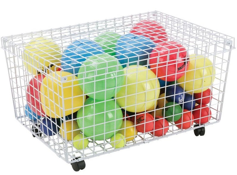 DS Giant Mesh Wire Trolley (86cm x 59cm x 45cm) White