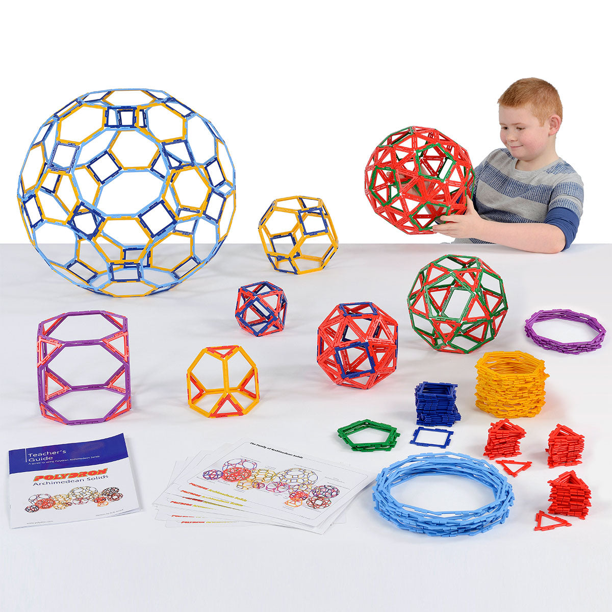 Polydron Frameworks Archimedean Solids Large Set