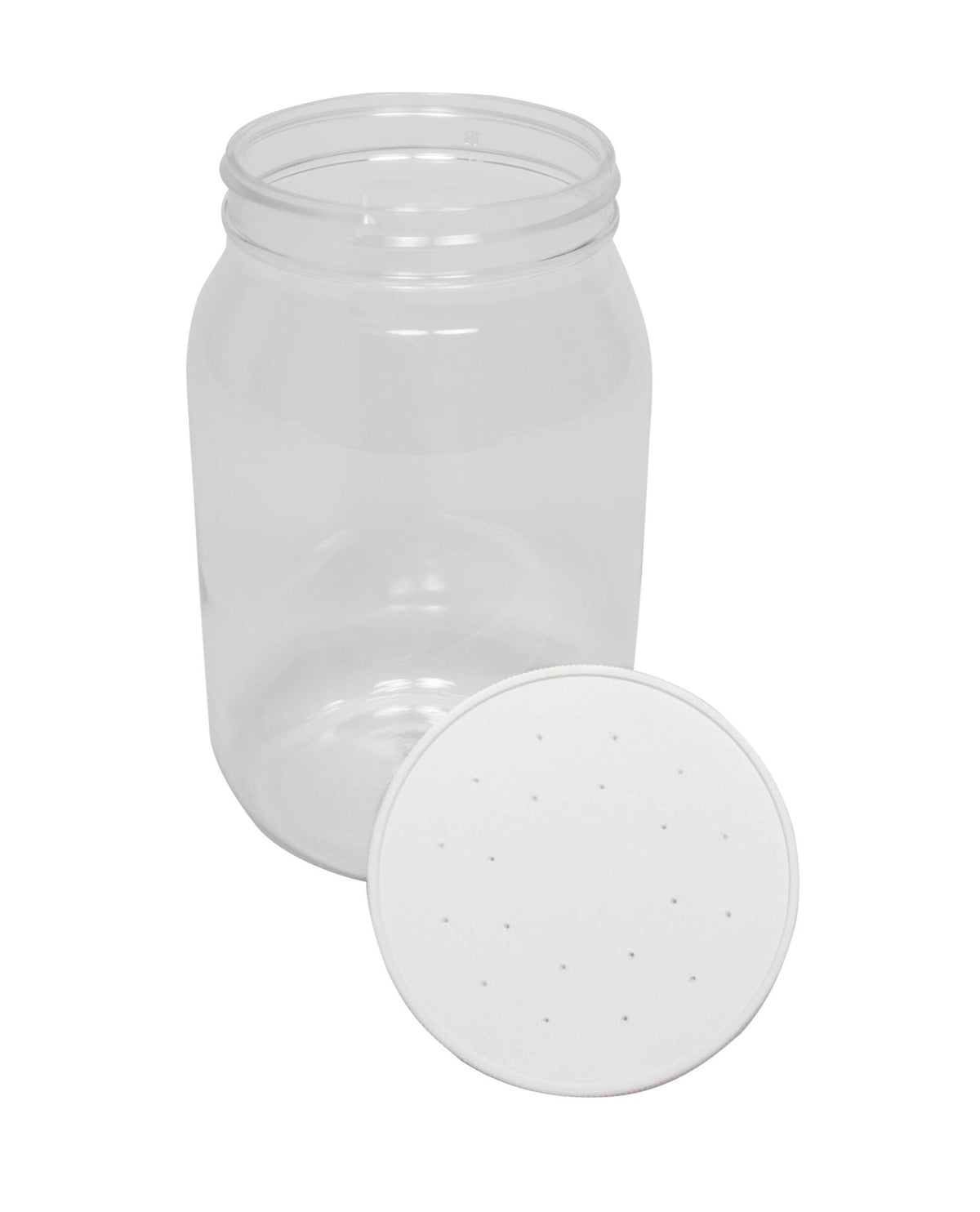 JAR PLAS 2-LITER W/HOLES IN LID