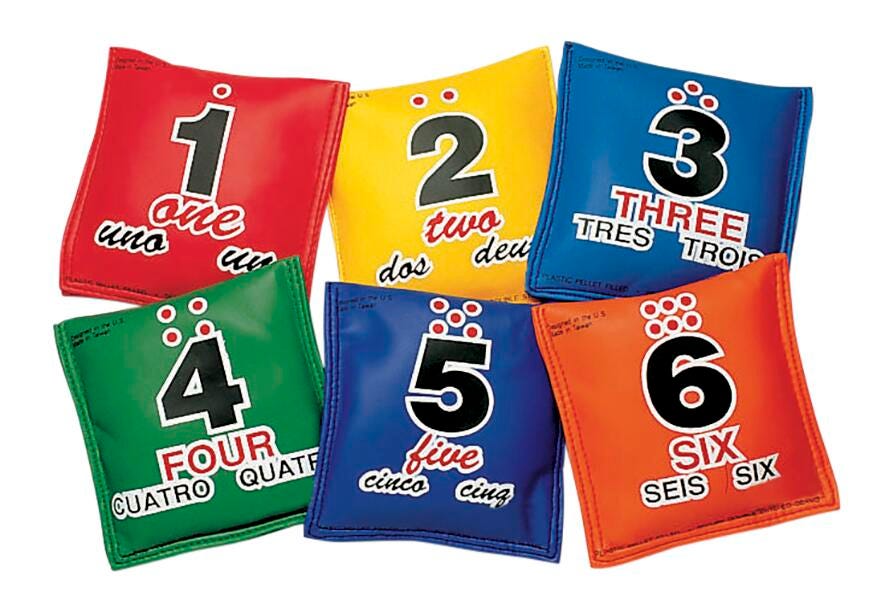 BEAN BAG - UTILITY/SEQUENCING - SPORTIME - SET OF 6