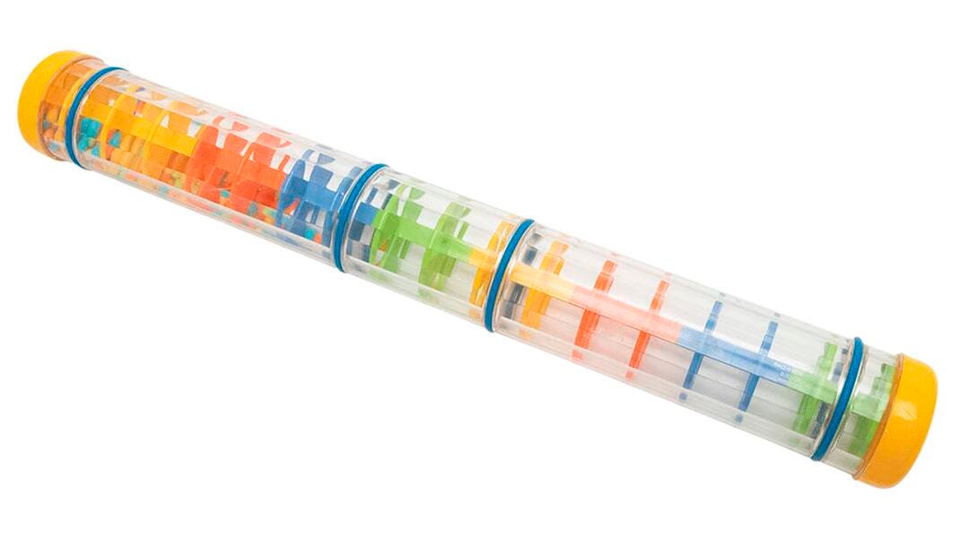 RAINSTICK PLASTIC MULTI COLORED 16 INCH