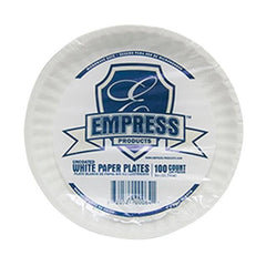 PAPER PLATES WHITE UNCTD 6 IN PACK OF 100