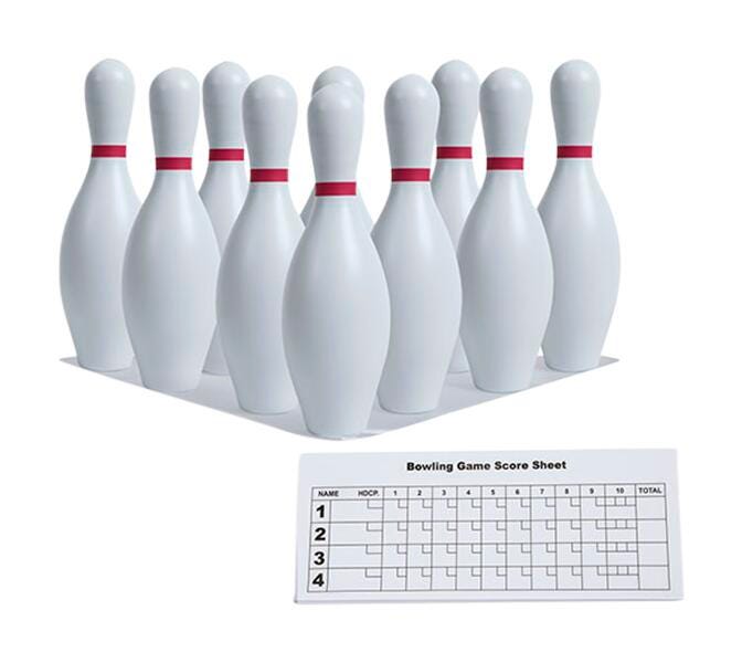 PINS BOWLING PINS- WHITE - SET OF 10