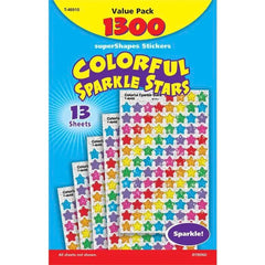 STICKER SPARKLE STAR ASST PACK OF 1300